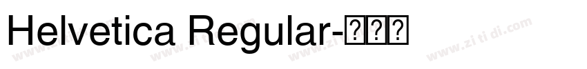 Helvetica Regular字体转换